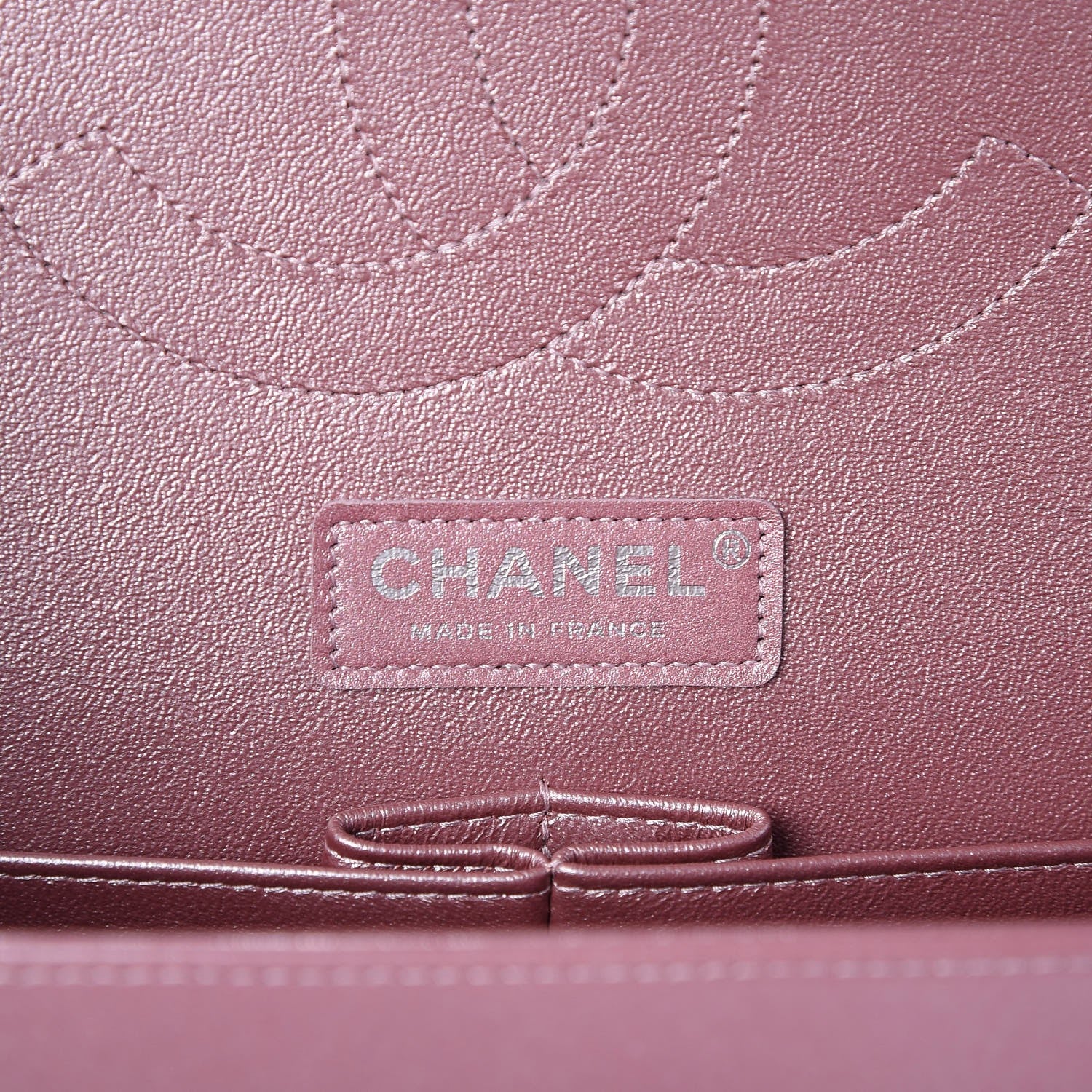 Chanel Iridescent Lambskin Quilted Jumbo Double Flap Light Purple 7 of 9