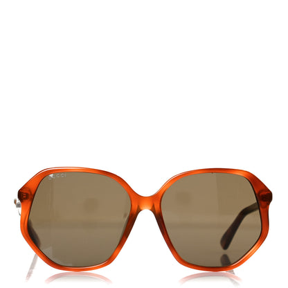 Gucci Acetate Round Sunglasses GG0258SA Tortoise 2 of 7