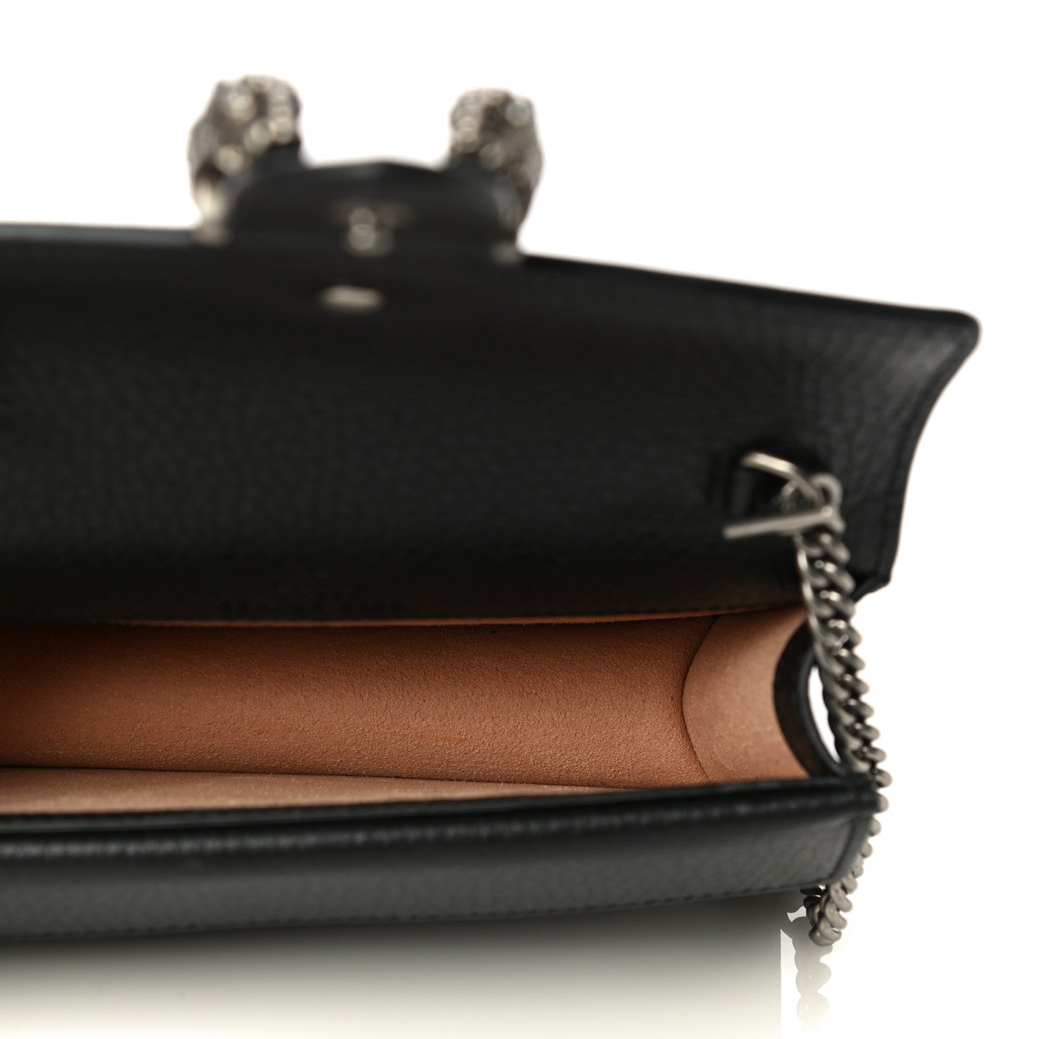 Gucci Calfskin Super Mini Dionysus Shoulder Bag Black 4 of 8