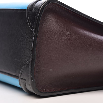 Celine Smooth Calfskin Nano Tri-Color Luggage Turquoise 11 of 12