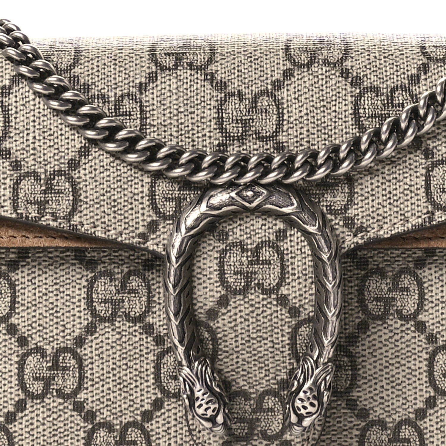 Gucci GG Supreme Monogram Super Mini Dionysus Shoulder Bag Taupe 7 of 11