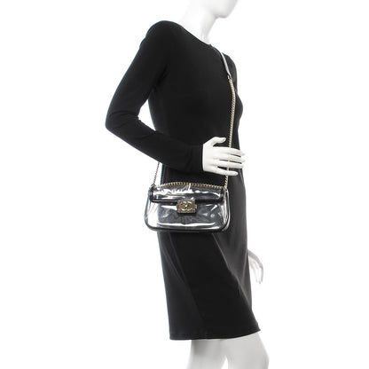 Chanel Vinyl Naked Boy Flap Black 2 of 8