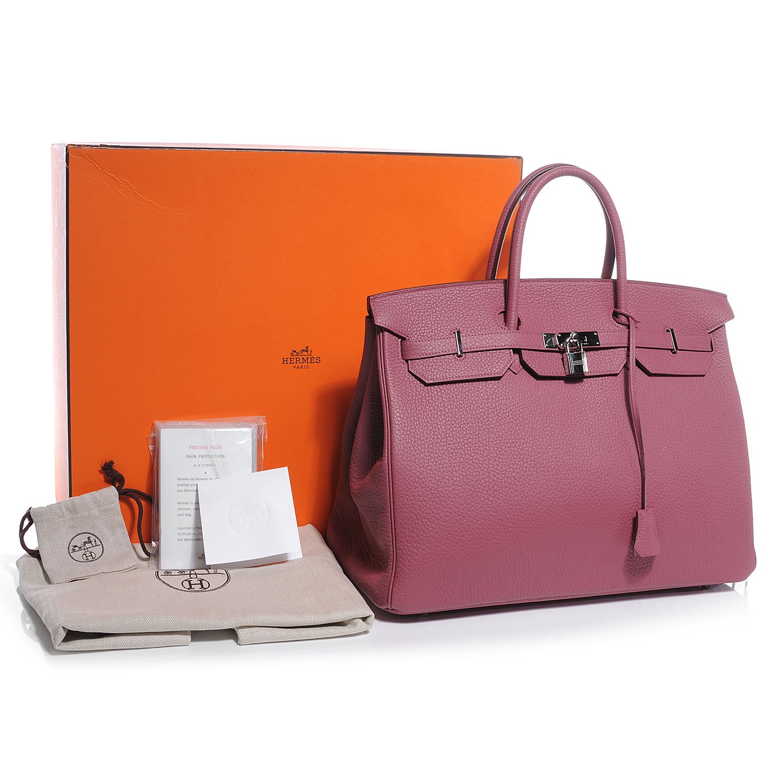 Hermes Fjord Birkin 40 Bois de Rose 5 of 10