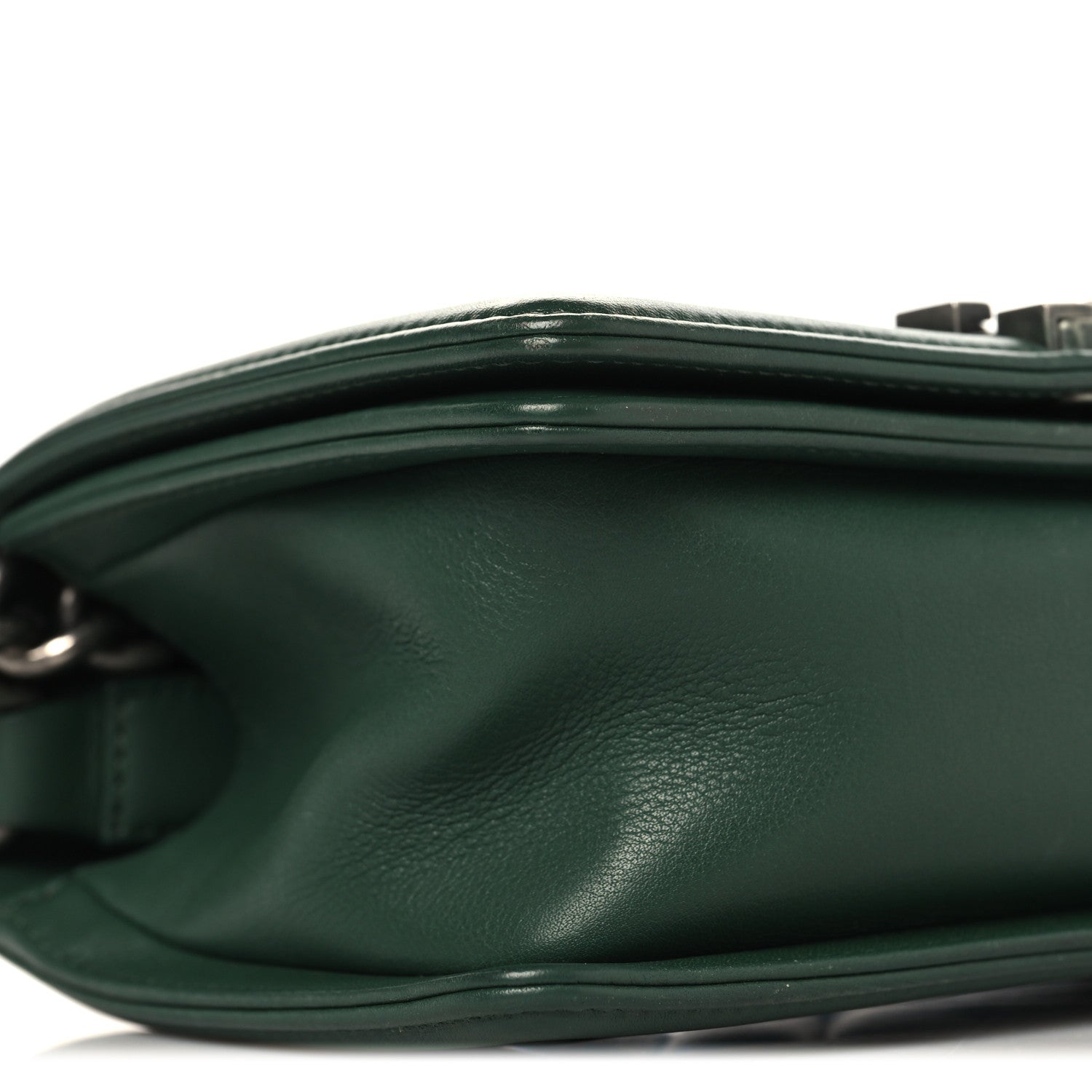 Chanel Calfskin Chevron Quilted Small Boy Flap Green 9 of 10