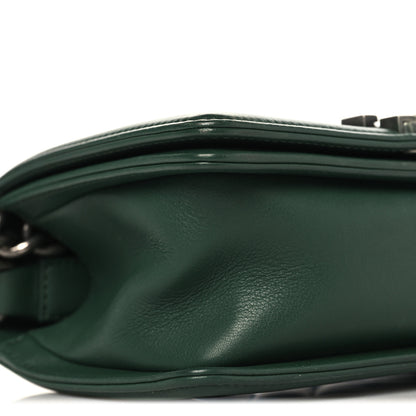 Chanel Calfskin Chevron Quilted Small Boy Flap Green 9 of 10