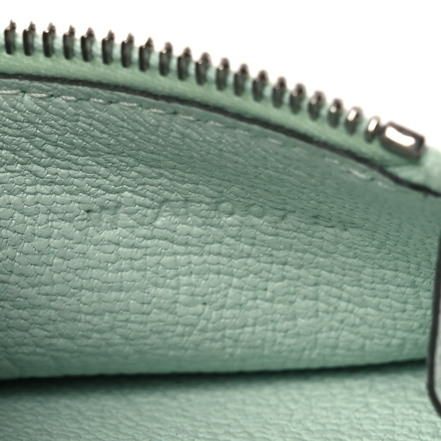 Chevre Mysore Tri-Fold Compact Bearn Wallet Vert Peppermint
