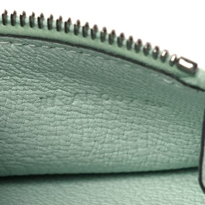 Hermes Chevre Mysore Tri-Fold Compact Bearn Wallet Vert Peppermint 7 of 9