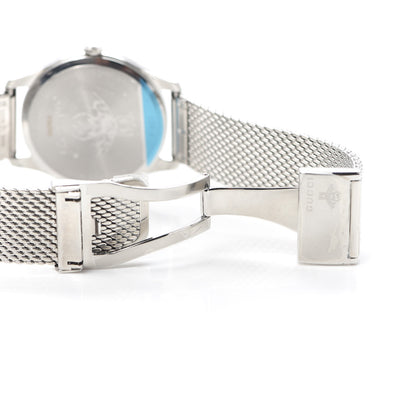 Gucci Stainless Steel Turquoise Mother of Pearl 38mm G-Timeless Charm Quartz Watch 5 of 6