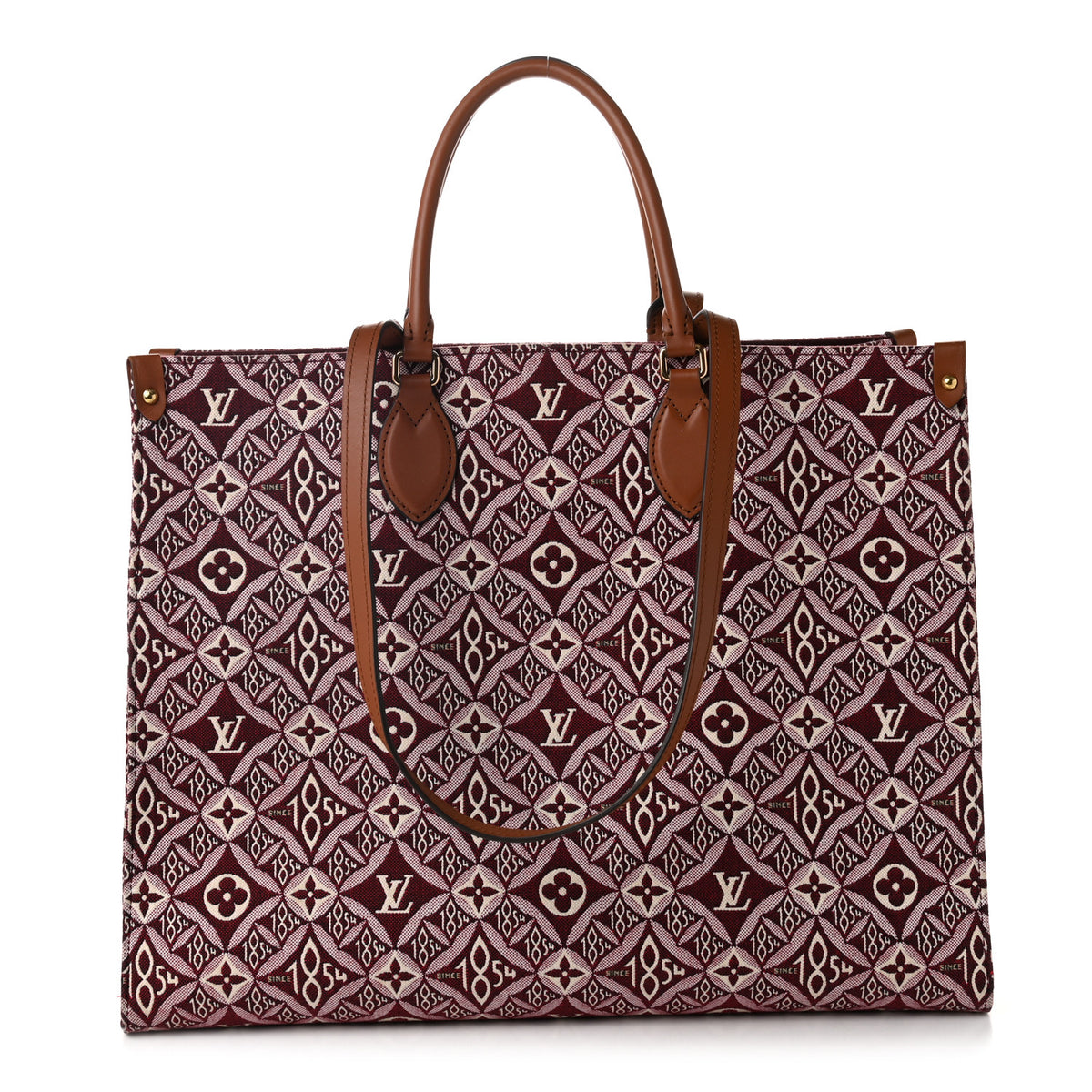 Louis Vuitton Jacquard Since 1854 Onthego GM Bourdeaux 1 of 9