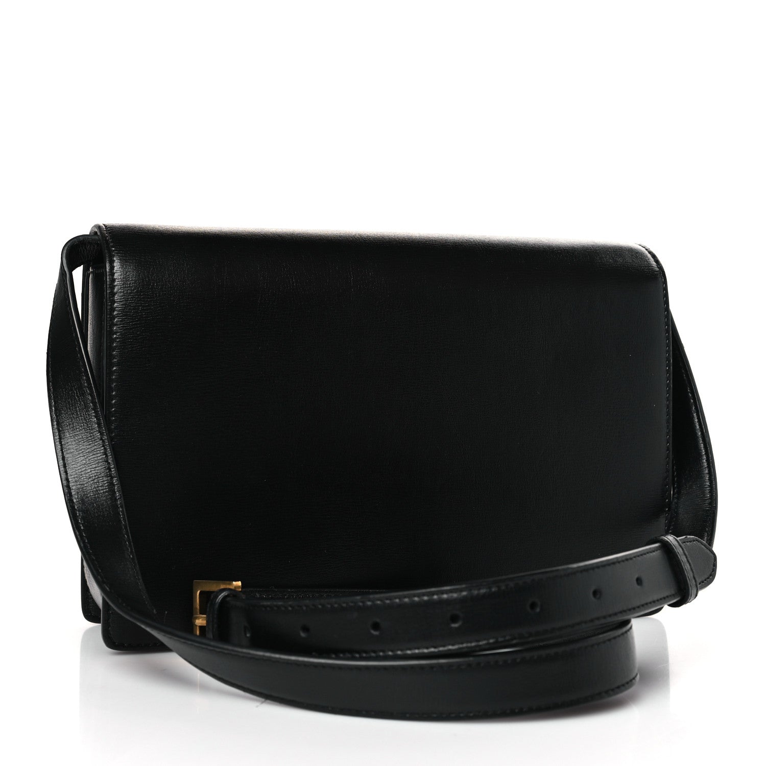 Saint Laurent Smooth Calfskin Suede Medium Bellechasse Black 3 of 10