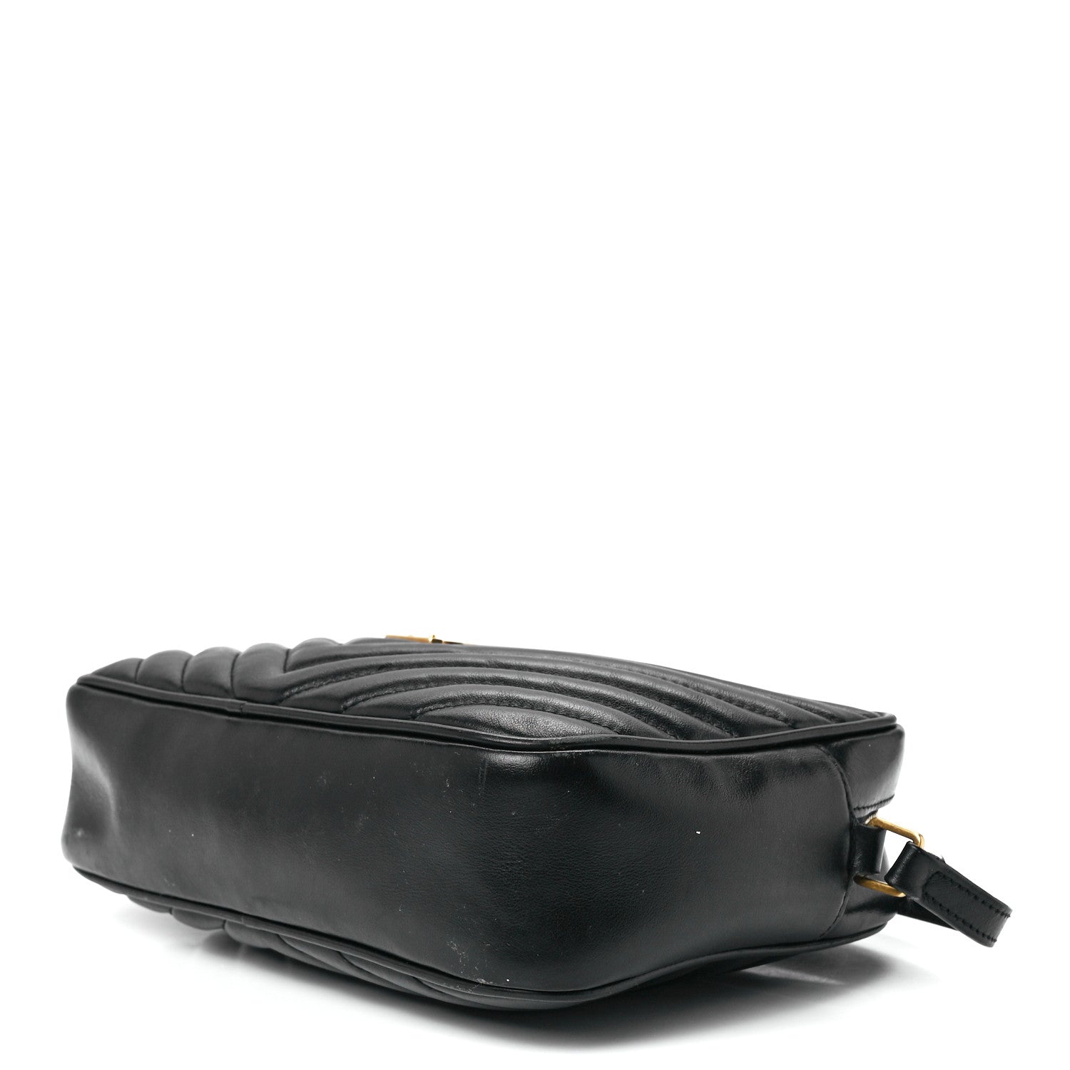Saint Laurent Calfskin Matelasse Monogram Lou Camera Bag Black 8 of 11