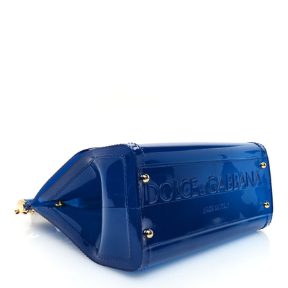 Dolce & Gabbana PVC Miss Sicily Satchel Blue 4 of 9