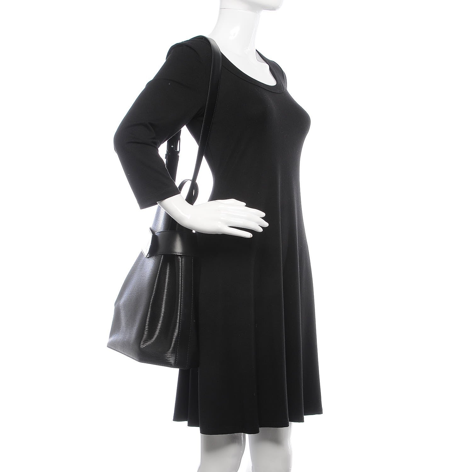 Louis Vuitton Epi Sac D'Epaule Black 2 of 9