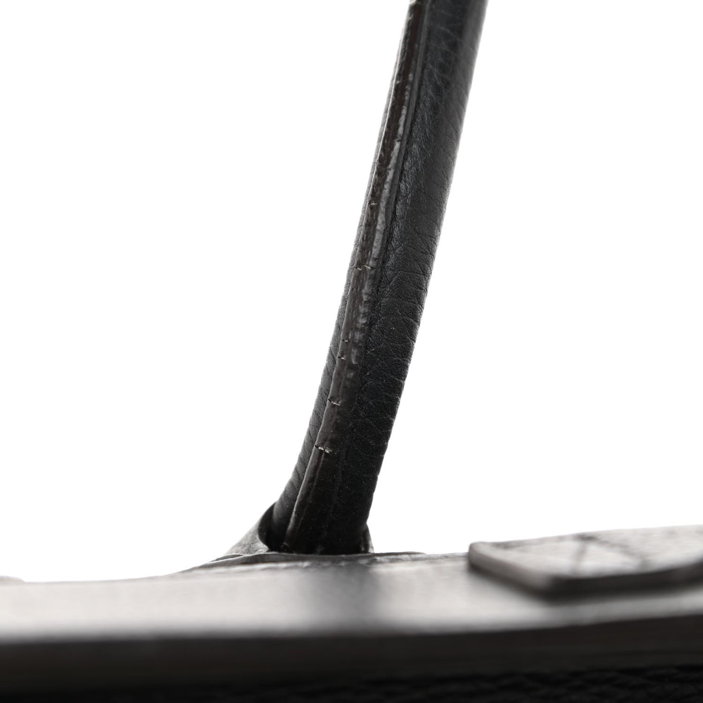 Drummed Calfskin Micro Luggage Black