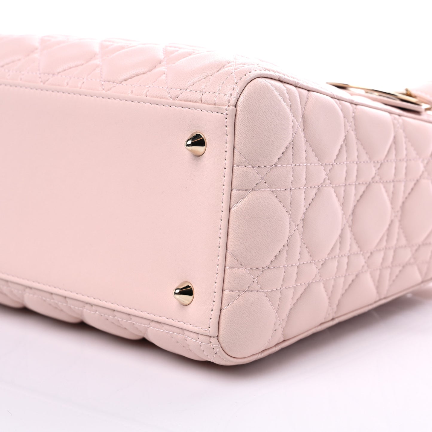 Lambskin Cannage Medium Lady Dior Light Pink