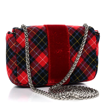 Christian Louboutin Wool Sweet Charity Crossbody Bag Plaid 3 of 11