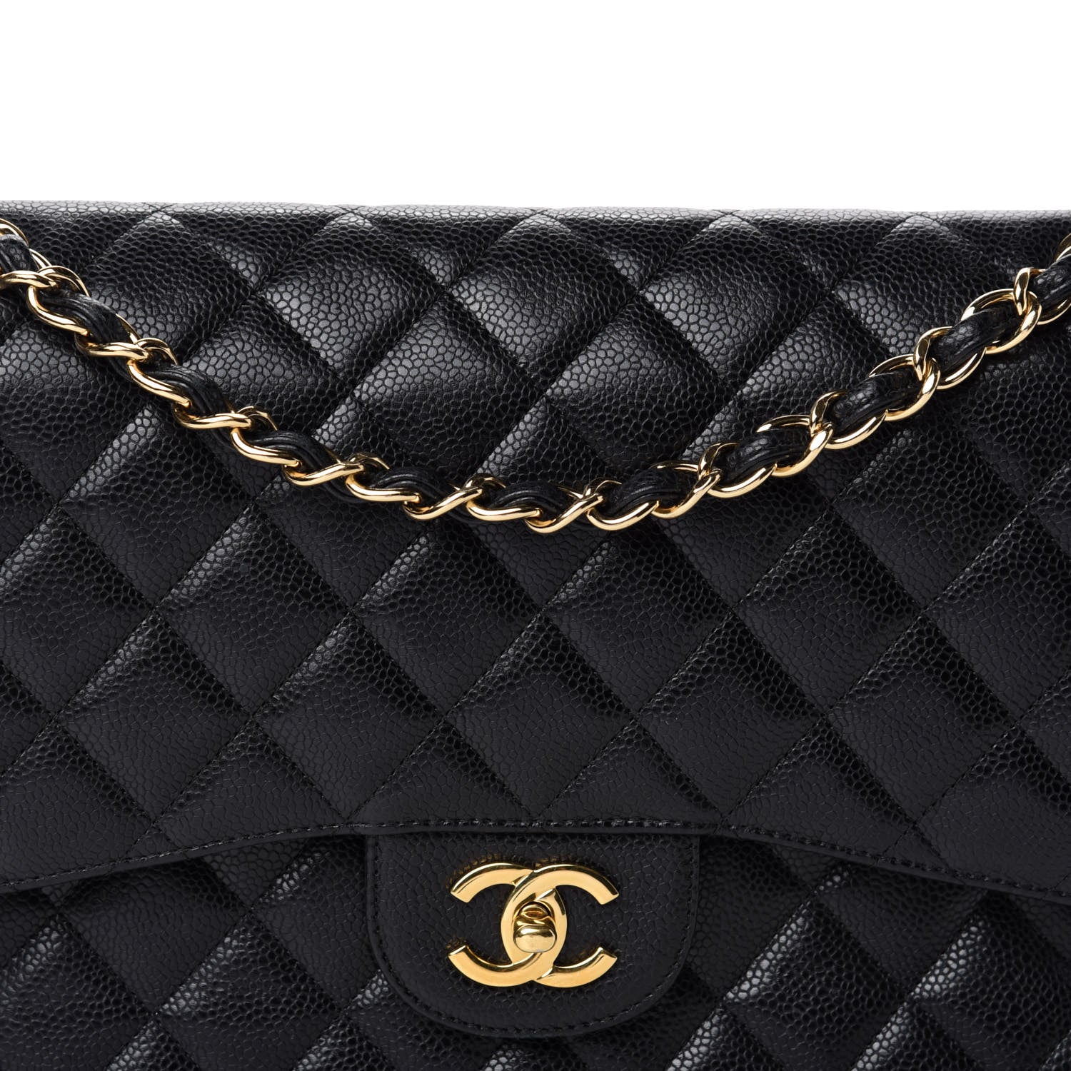 Chanel Caviar Quilted Jumbo Double Flap Black 11 of 11