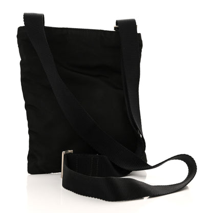 Prada Nylon Flat Messenger Bag Black 3 of 10