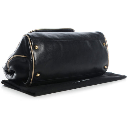 Chanel Lambskin Paris Moscou Constructivism Accordion CC Flap Bag Black 4 of 7