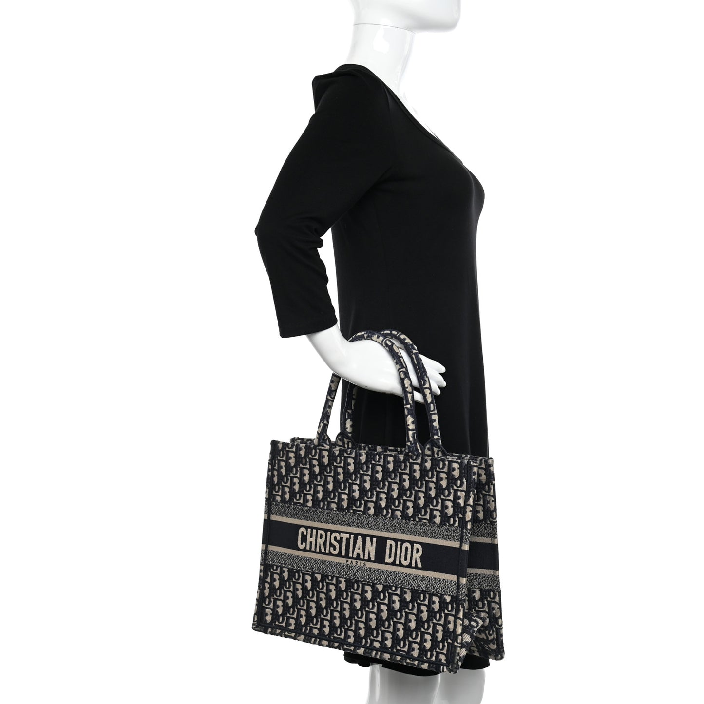 Oblique Medium Book Tote Blue Multicolor