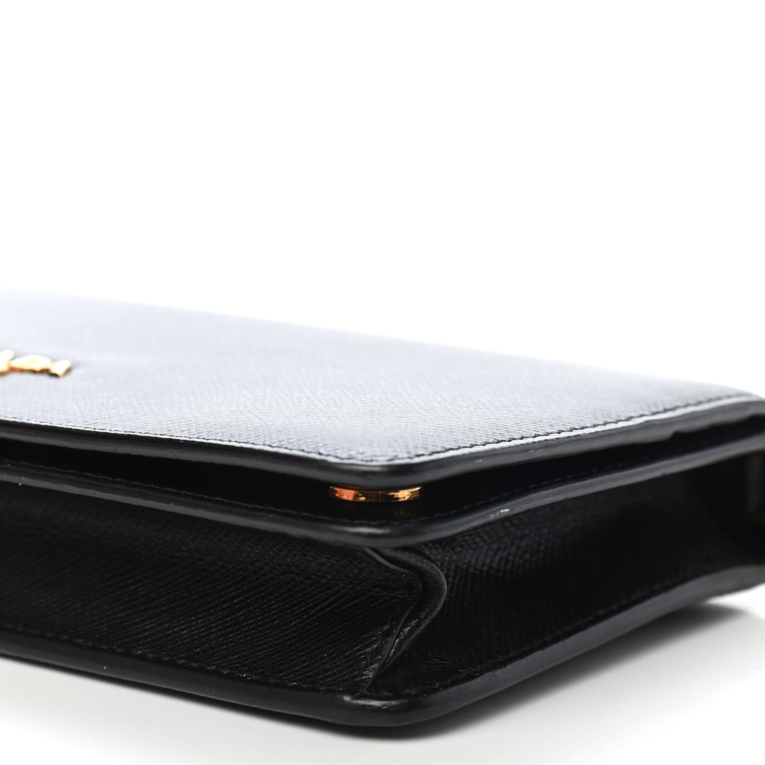 Prada Saffiano Metal Oro Mini Bag Black 15 of 15