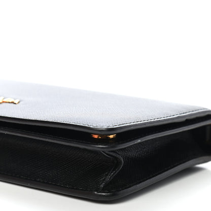 Prada Saffiano Metal Oro Mini Bag Black 15 of 15