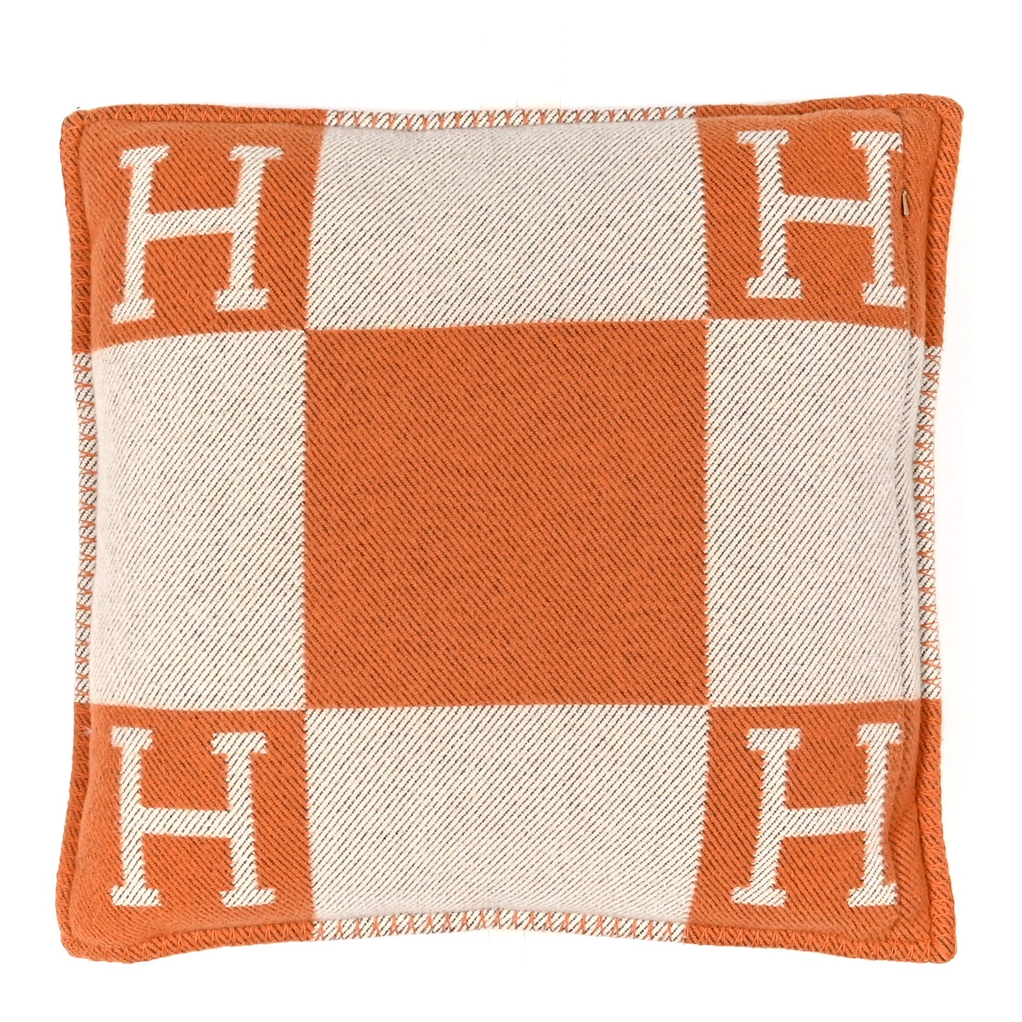Wool Cashmere Avalon Pillow PM Ecru Potiron