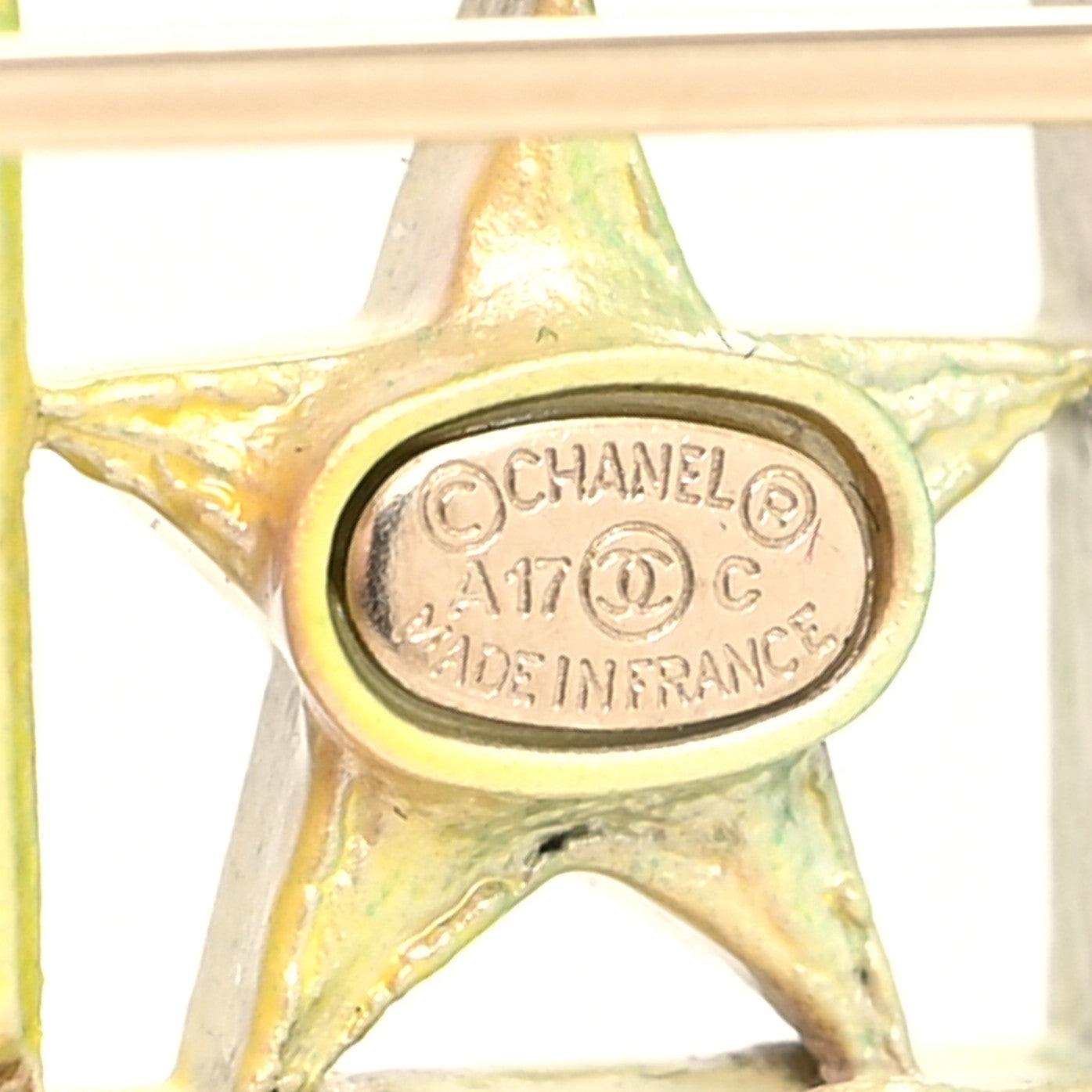 Chanel Metal Rainbow Star Logo Brooch Multicolor 3 of 3