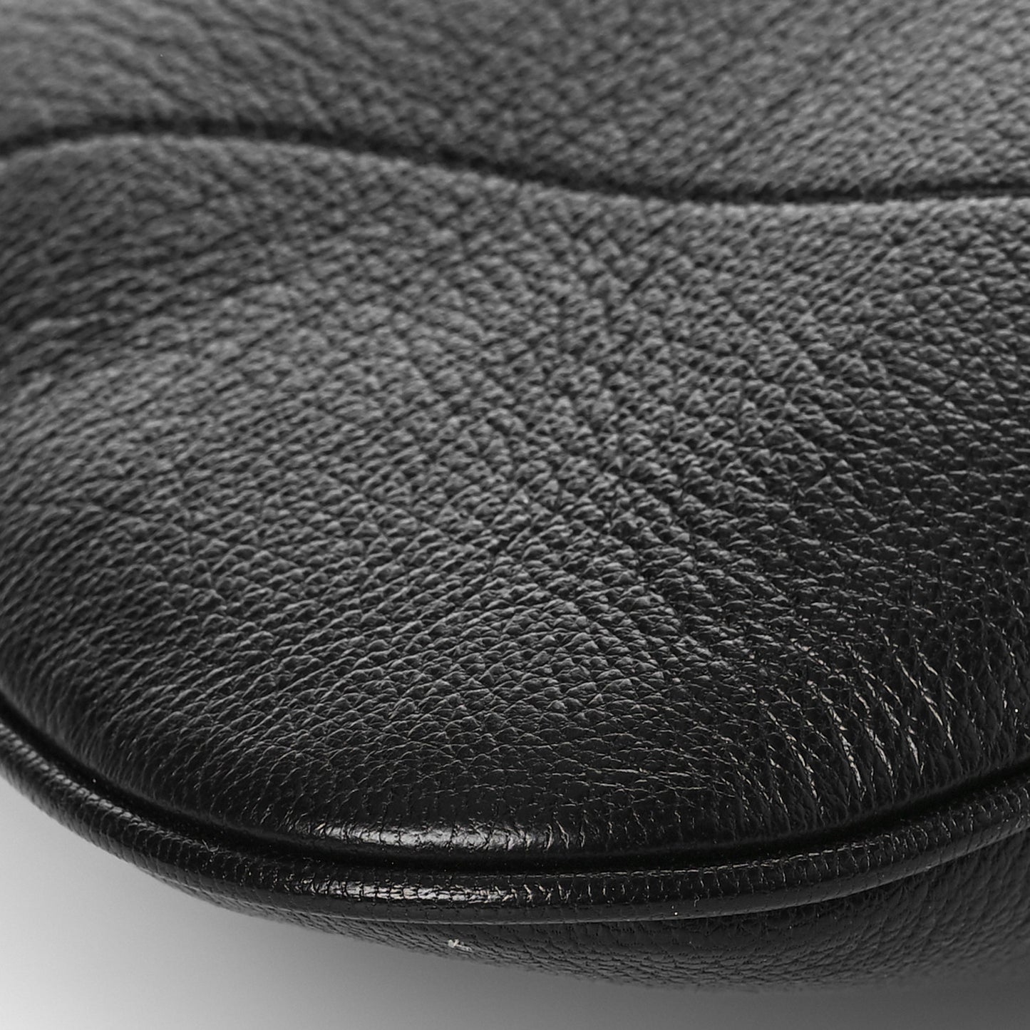 Goatskin Large Aphrodite Shoulder Bag Black