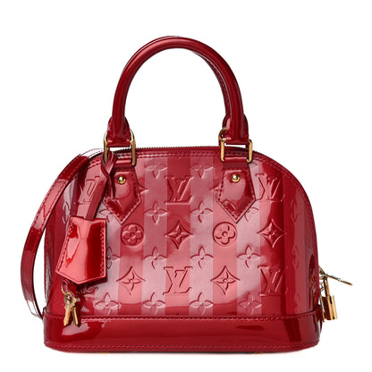 Louis Vuitton Vernis Rayures Alma BB Pomme D'Amour 1 of 14