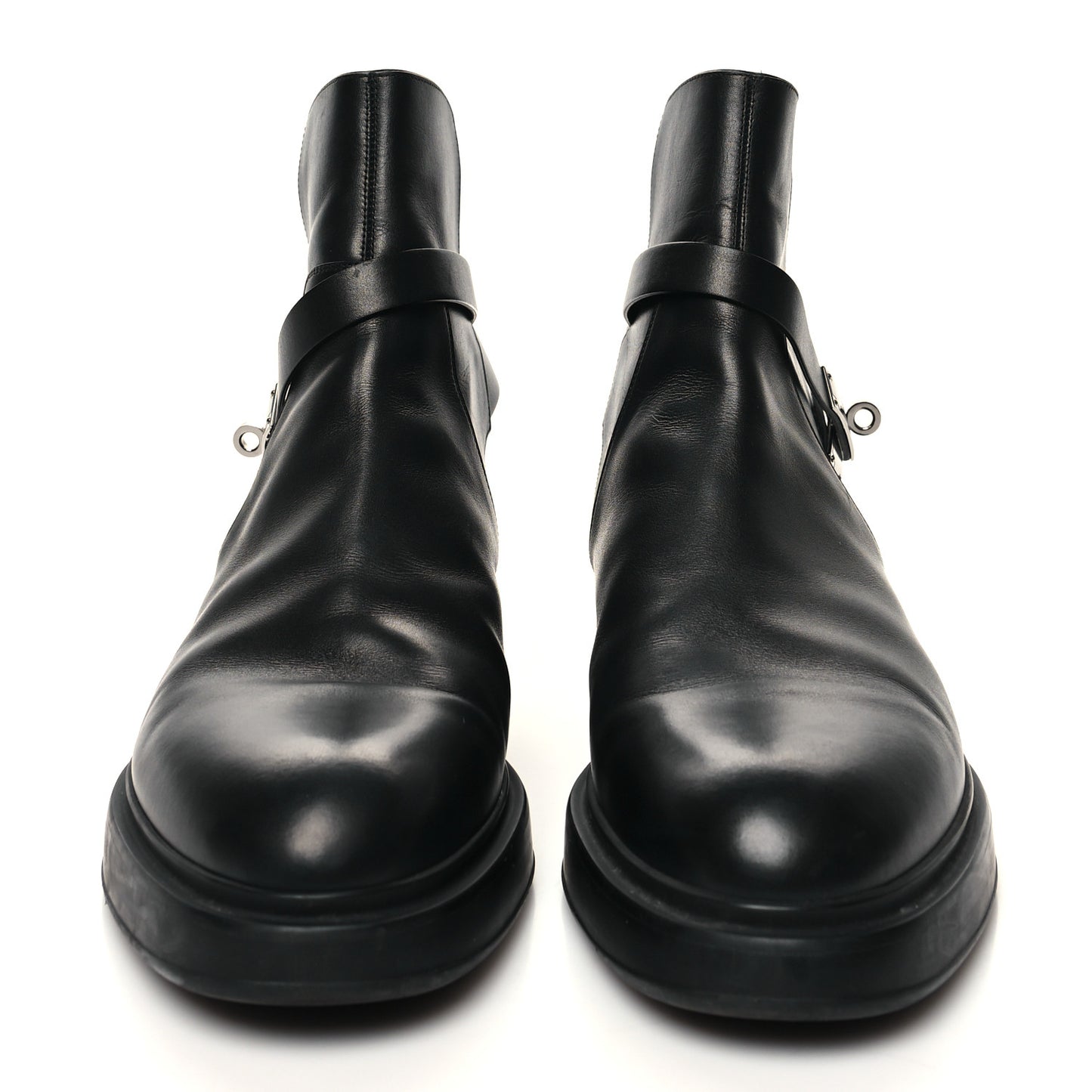 Calfskin Mens Veo Ankle Boots 43.5 Black
