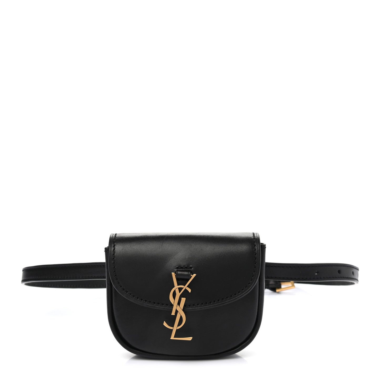 Smooth Calfskin Mini Classic Monogram Kaia Belt Black