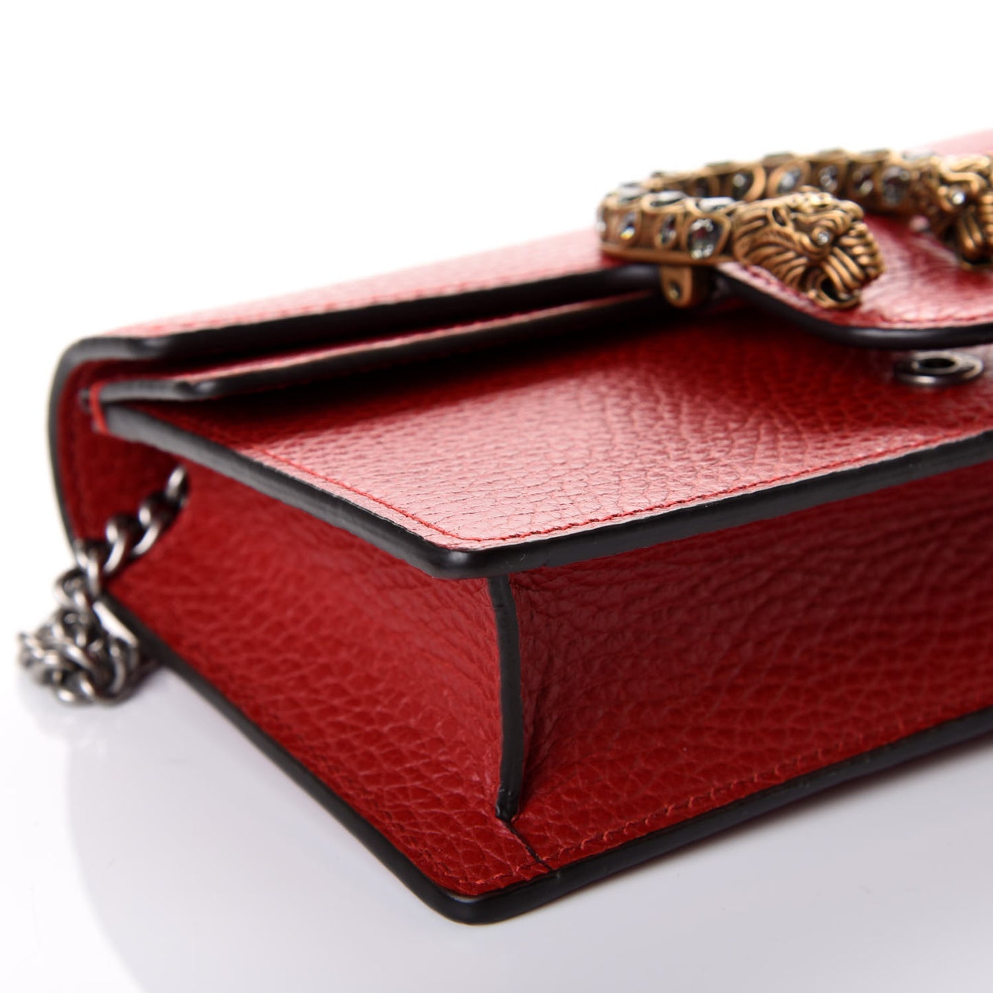 Calfskin Super Mini Dionysus Shoulder Bag Hibiscus Red