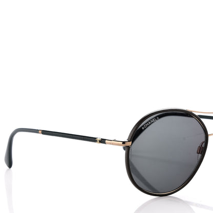 Chanel Round Pilot Sunglasses 4228-Q Dark Green 7 of 8