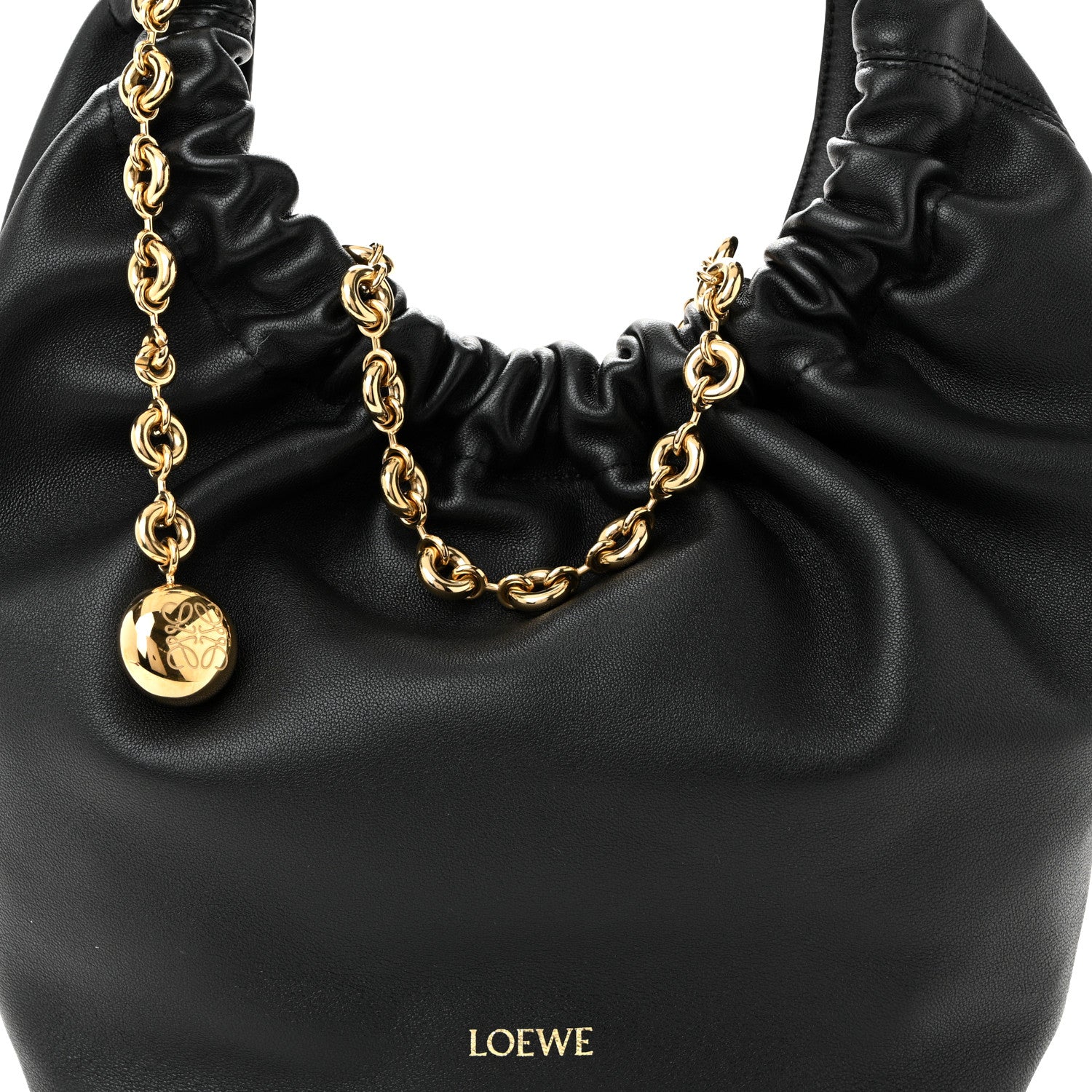 Loewe Buttery Nappa Lambskin Small Squeeze Bag Black 7 of 9