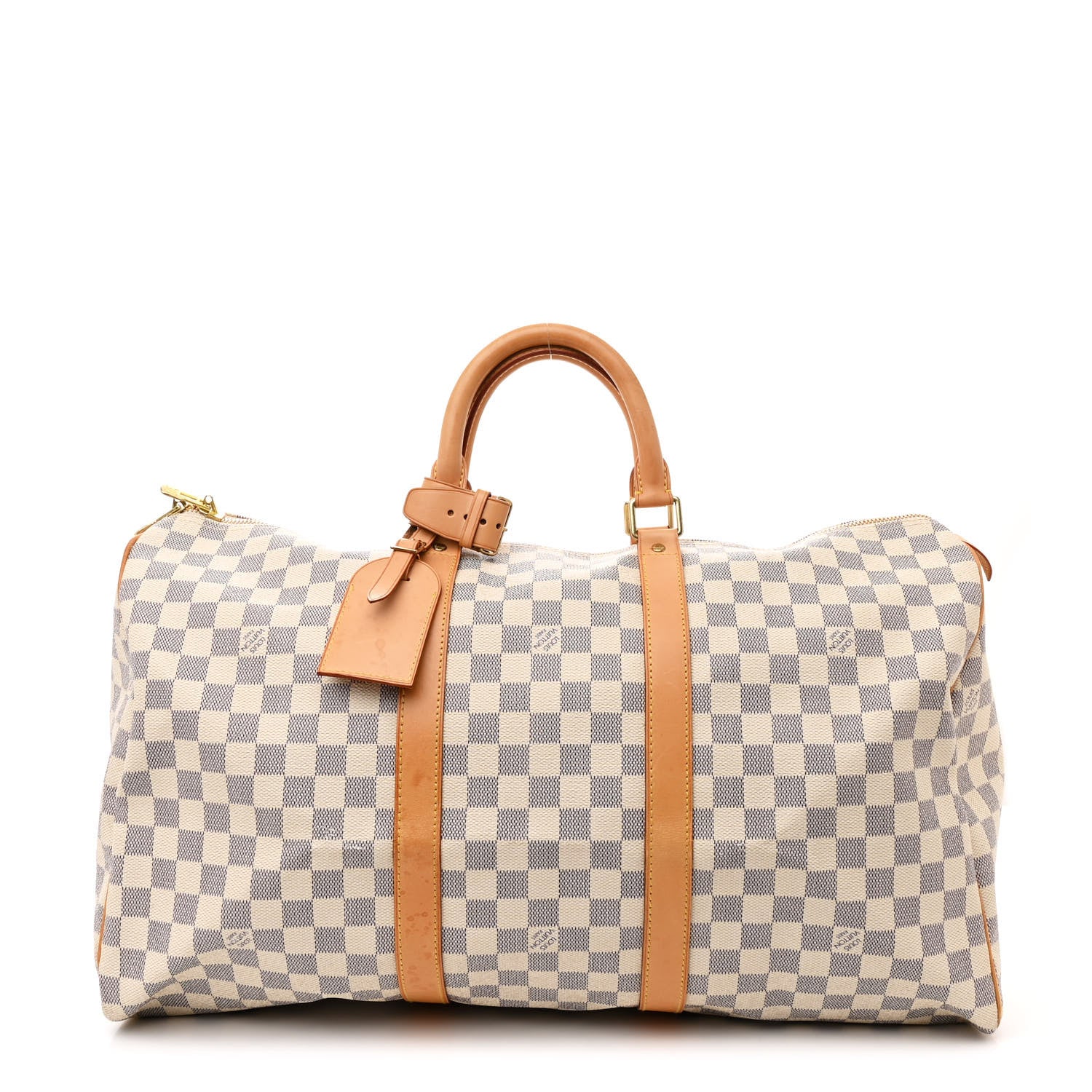 Louis Vuitton Damier Azur Keepall 50 1 of 12