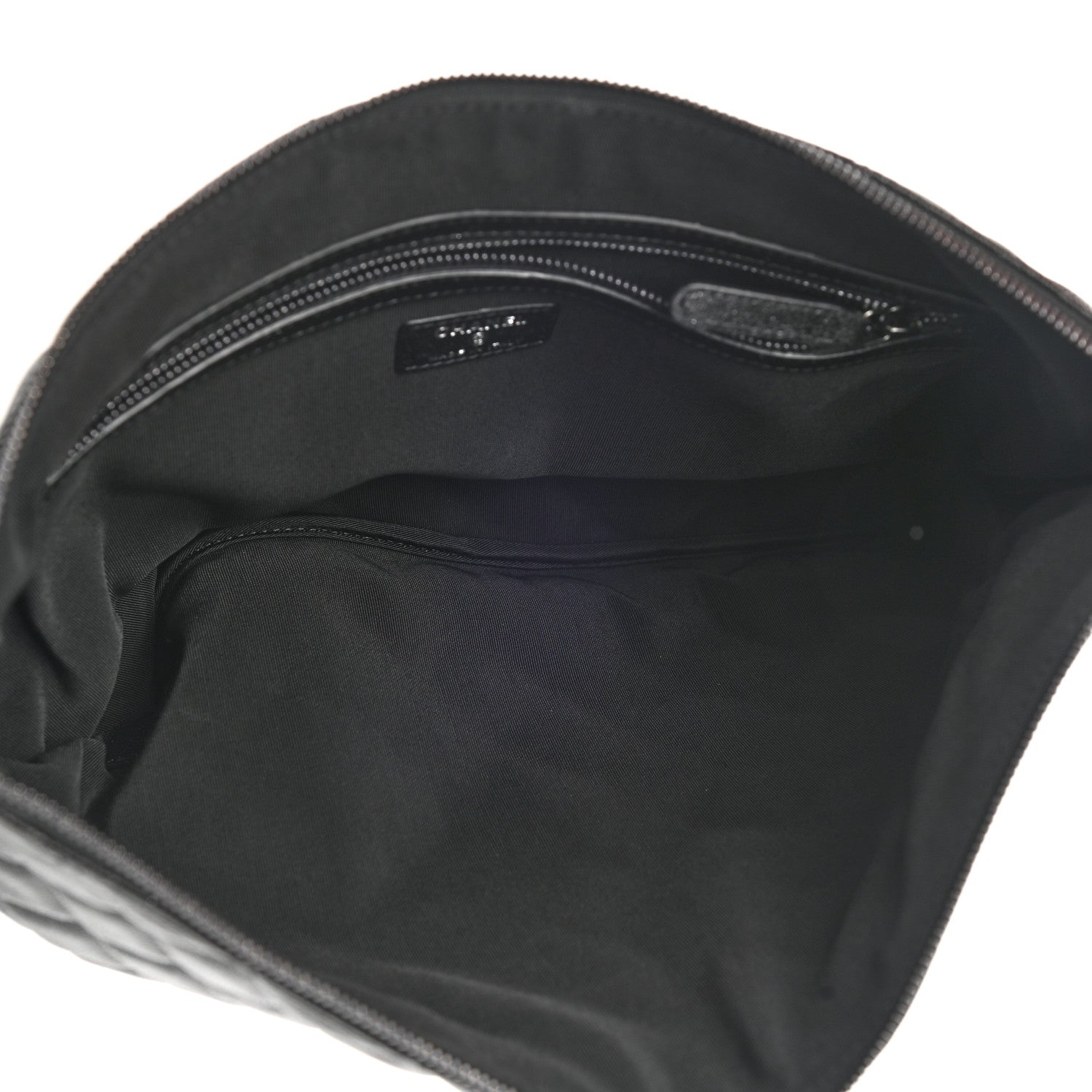 Chanel Iridescent Caviar Quilted Large Cosmetic Case Black 5 of 8