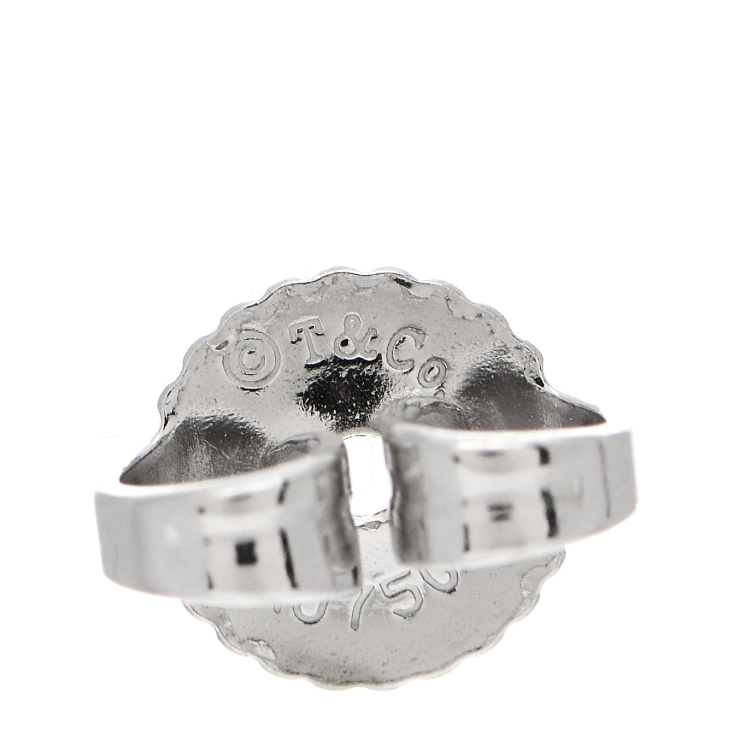 18K White Gold Diamond Cross Stitch X Stud Earrings