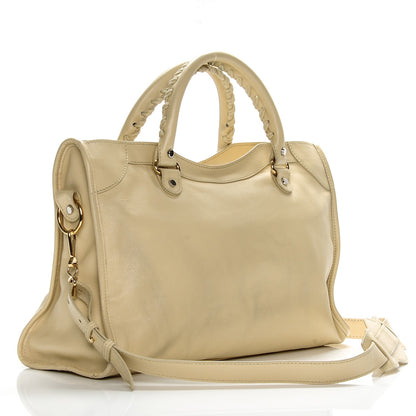 Balenciaga Veau Amp Plate Gold Hardware City Beige Argile 3 of 13