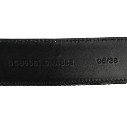 Versace Calfskin Canvas La Medusa Belt 95 38 Black 3 of 6