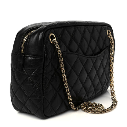 Chanel Aged Calfskin Quilted Medium Reissue Camera Case Black 3 of 10