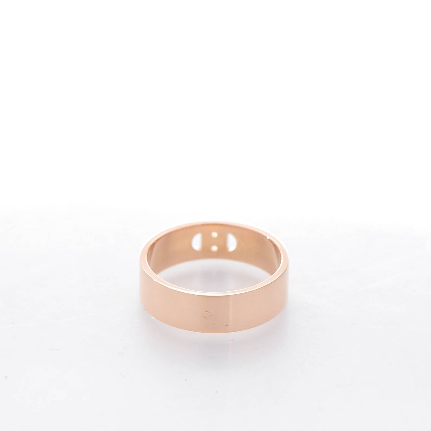 18K Rose Gold Diamond PM H D'Ancre Ring 51 5.75