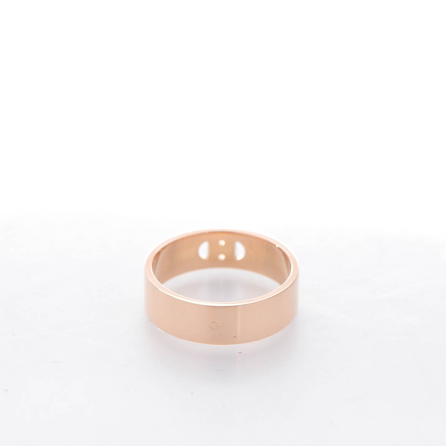 Hermes 18K Rose Gold Diamond PM H D'Ancre Ring 51 5.75 3 of 5
