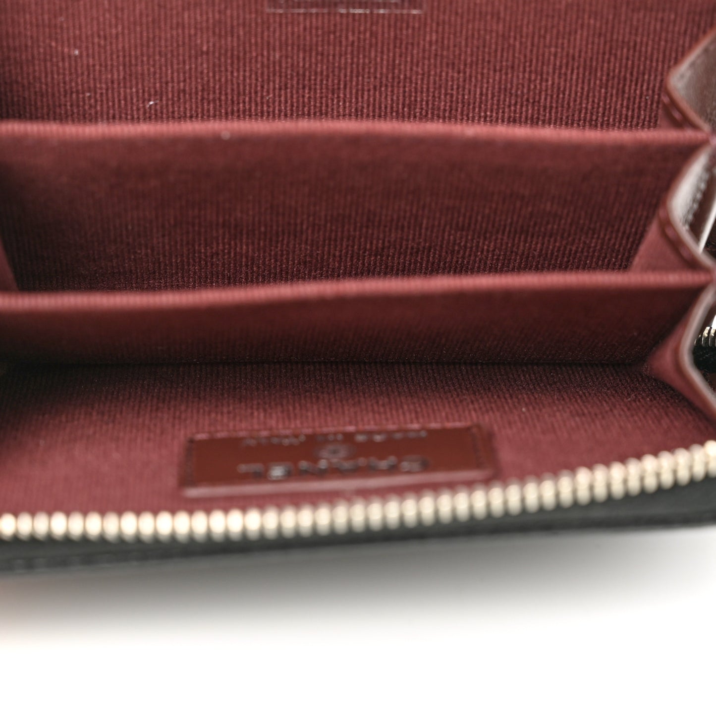 Caviar Quilted Zip Coin Purse Black