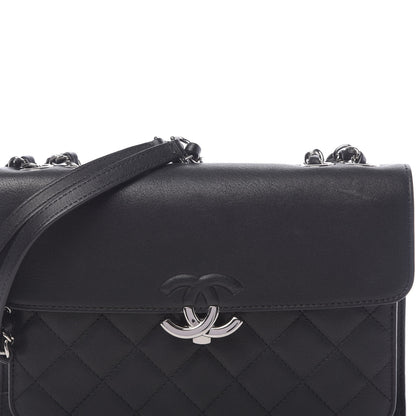 Chanel Calfskin Quilted Large CC Box Flap Box Black 10 of 10