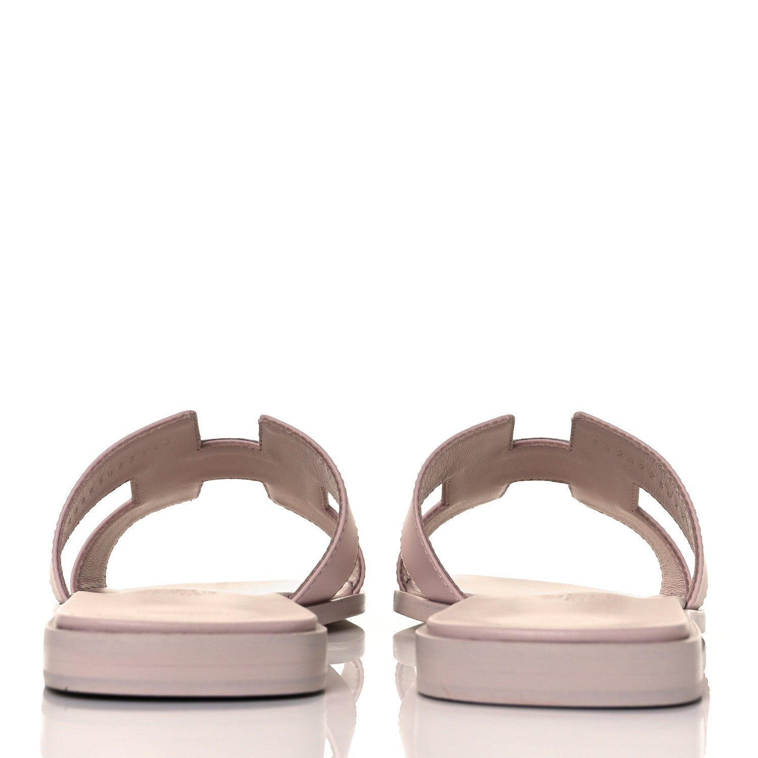Hermes Box Calfskin Oran Sandals 39 Rose Pale 5 of 10