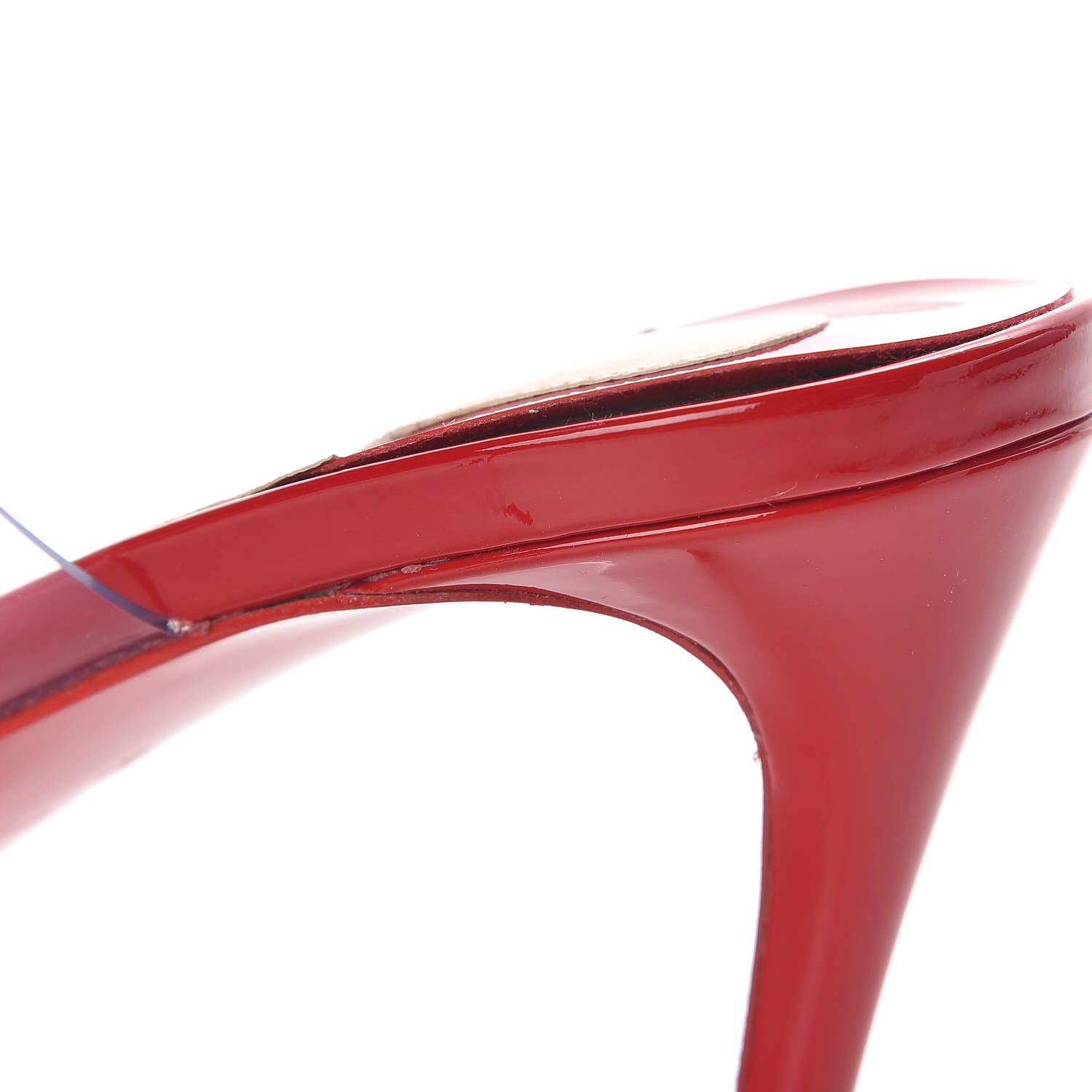 Christian Louboutin Patent PVC Just Nothing 85 Slide Sandals 39.5 Loubi 7 of 9