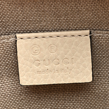 Gucci Monogram Dollar Calfskin Mini Bree Messenger Bag Beige Ebony Avoire 6 of 10