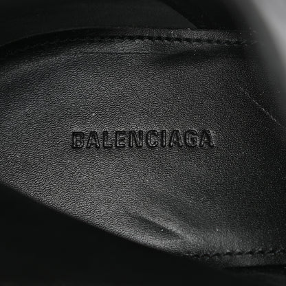 Balenciaga Shiny Kidskin Fringe BB Knife Booties 37.5 Black 6 of 10
