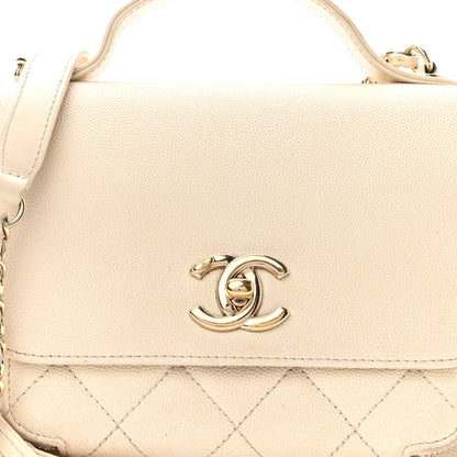 Chanel Caviar Quilted Small Business Affinity Flap White 8 of 10